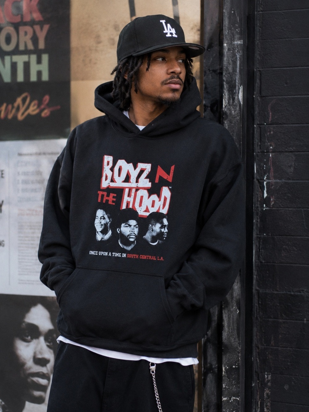 Boyz N the Hood Hoodie 2XL Unisex Black Graphic Sweatshirt NWT Hip Hop Movie